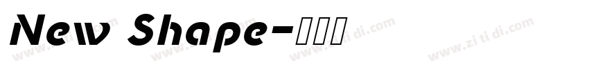 New Shape字体转换